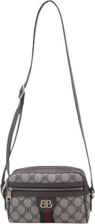 Balenciaga Pre-owned Cross Body Bags, female, Beige, Size: ONE SIZE Pre-owned Vintage Canvas Crossbody Bag