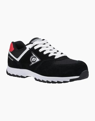 Dunlop Mens Dunlop Arrow Suede Mens Black/Red/White Safety Trainers - Size: 12