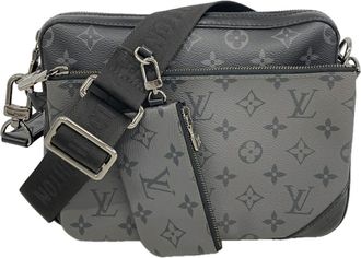 Louis Vuitton Black Gray Shoulder Bag (Pre-Owned)