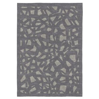 Nafnaf Alfombra decorativa de fibras naturales gris 200x290 cm