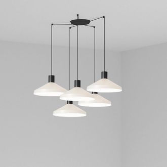 Faro Barcelona Kombo L&aacute;mpara Colgante Beige &Oslash;400 5l 68596-5l