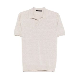 Tagliatore Polo Shirts, male, Beige, Size: 2XL Polo Shirt