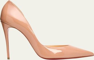 Christian Louboutin 100mm Iriza Patent Open-Side Pumps