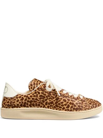 Valentino Garavani Royco calf-hair sneakers - Brown
