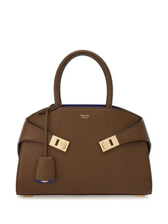 Ferragamo Brown Hug Small Satchel