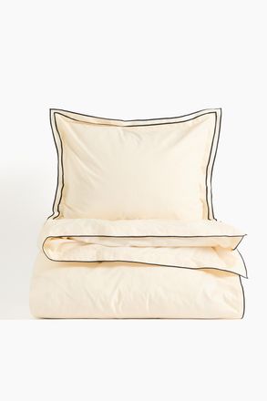 H&M Baumwollbettw&auml;sche in Einzelbett-Gr&ouml;sse - Gelb