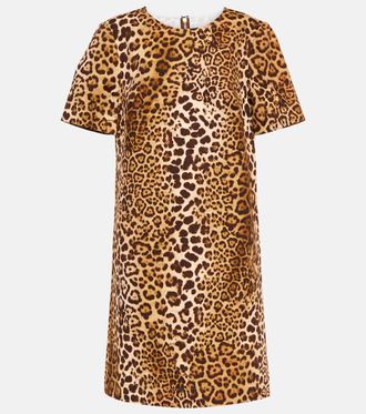 Carolina Herrera Miniabito in misto cotone con stampa