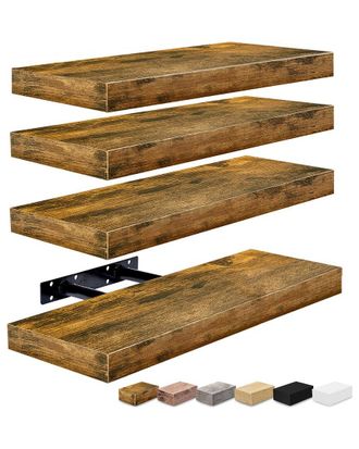 Sorbus Set of 4 16in Floating Shelves