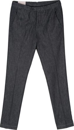 Corneliani Blauwe Straight Jeans Casual Stijl - Heren - Straight fit broeken - Blauw - 2XL - Katoen - Broeken