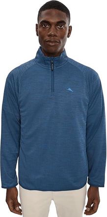Tommy Bahama Palm Pro Half Zip Mens Sweatshirt Maritime : 2XL, Polyester