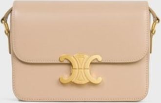 Celine Shiny Calfskin Teen Triomphe Shoulder Bag