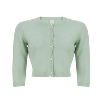 Pinko Pinko, Truien & Vesten, Dames, Groen, S, Heartbreaker Cardigan