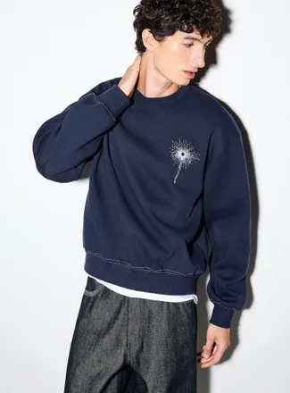 Le 31 Mens Fireworks embroidery sweatshirt Imported from Seoul