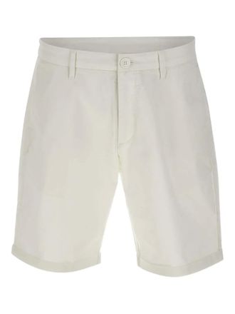 Sun 68 turn-up cuff shorts - men - Elastane/Cotton - 38 - White