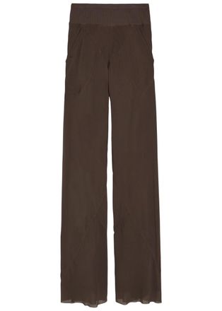 Rick Owens Silk-georgette - Brown - 42 (UK10 / S)