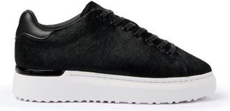 Mallet Footwear Pony Hair Low-Top Platform Trainers in Black at Nordstrom, Size 10