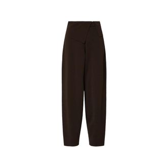 Liu Jo Gebreide broek - Dames - Broeken - Bruin - Maat: S Viscose