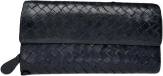 Bottega Veneta Pre-owned Vintage Wallet - Dames - Vintage Accessoires - Zwart - ONE Size - Leer - Vintage