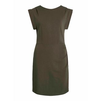 Vila Aansluitende jurk met korte mouwen