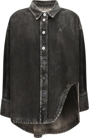 The Attico Black Oversized Solid Shirt