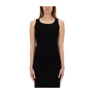Max Mara Tops, Dames, Zwart, L, Pentola Tank Top