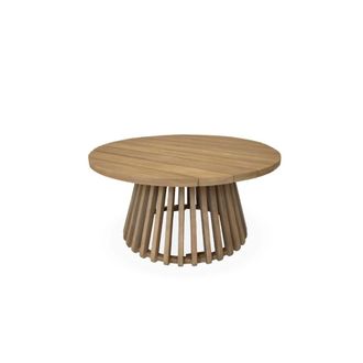 Sweeek Mesa de centro de jard&iacute;n de madera, natural