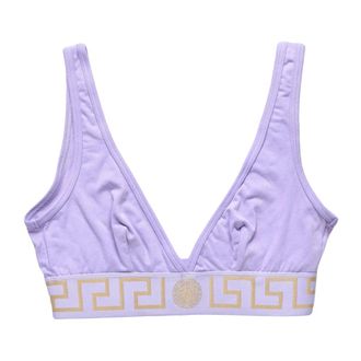 Versace Sleeveless Tops, female, Purple, Size: S Reggiseno