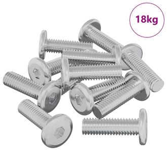 vidaXL Tornillo 1593 Pcs Plateado 8 X 25 Mm Acero Vidaxl