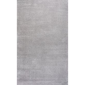 Jonathan Y Designs Haze Solid Low-Pile Area Rug in Light Gray at Nordstrom, Size 5Ft 0In X 8Ft 0In