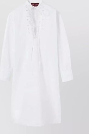 Gucci cotton poplin knee-length dress