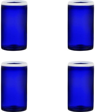 10 Strawberry Street Set Of 4 Leon Mexican Glassware Hiballs