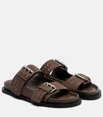 A.Emery Leon suede slides