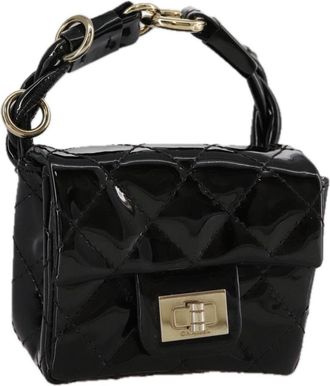 Chanel Reissue 2.55 Ankle Wrist Flap Bag Quilted Patent Patent_Leather Clutche & Pouche Bag (Pre-Owned)