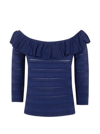 Blugirl Viscose Pointelle Sweater