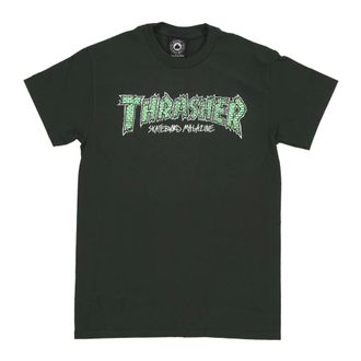 Thrasher unisex, Camisetas, Verde, Talla: L