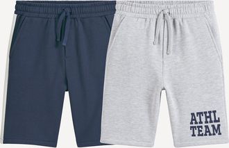 La Redoute Collections Set van 2 bermudas in molton