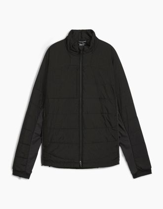 Puma Womens Kyley Quilted Performance Golf Jacket - Black - Size: 14