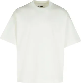 【関税&送料込】Jil Sander Ivory Cotton Oversize T-Shirt Jil Sander T-Shirt from $162.00 - on Stylight