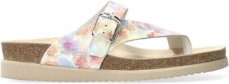 Mephisto Lichtgewicht Teenslipper met Soft-Air Technologie - Dames - Slippers - Veelkleurig - 35 EU - Leer - Schoenen