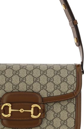Gucci Womens Shoulder Bag Horsebit Brown Sugar B.eb-Brown Cotton Handbags B.eb/brown Hand