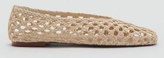 Mango Ballerine intrecciate grezzo - Donna - 35 - MANGO
