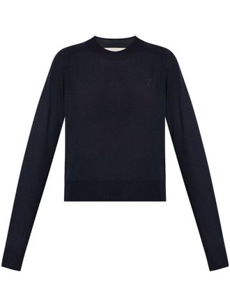 Ami Dark Blue Ami de Coeur jumper