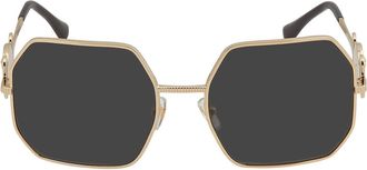 Versace Dark Gray Irregular Ladies Sunglasses VE2248 100287 58