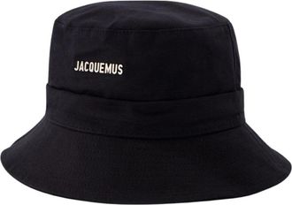 Jacquemus Emmer hoed Le bob Gadjo Knotted - Dames - Hoeden - Zwart - 56 CM - Katoen - Accessoires