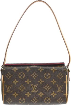 Louis Vuitton Recital Monogram Canvas Brown Canvas Handbag (Pre-Owned)