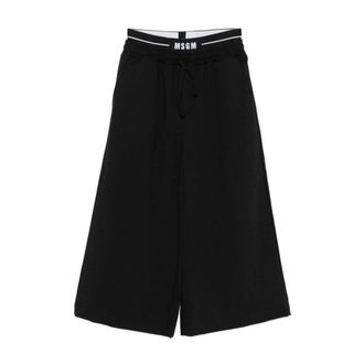 Msgm Pantalone - male - MSGM - Sweatpants - Black - 14 Y - Kids