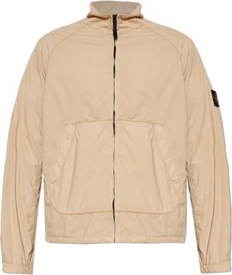 Stone Island Turtleneck Sweatshirt - Heren - Vesten met rits - Beige - 2XL - Hoodies & sweatvesten