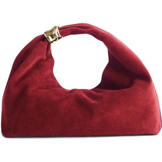 Madewell The Suede Mini Ring Pouch in Cabernet at Nordstrom Rack