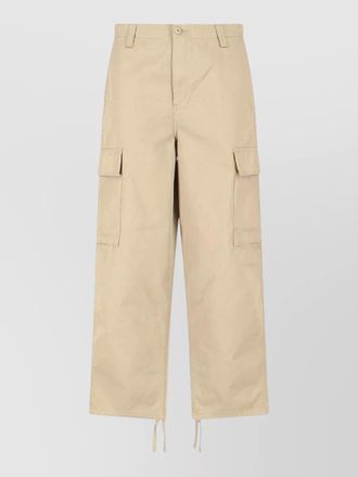 Carhartt Work in Progress straight leg trousers cargo pockets drawstring hem