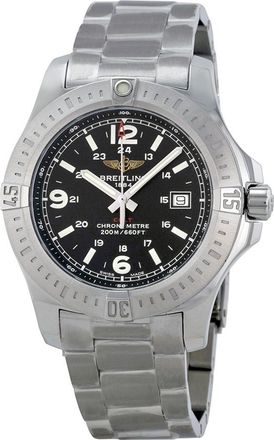 Breitling Pre-owned Breitling Colt Black Dial Stainless Steel Mens Watch A7438811-BD45SS